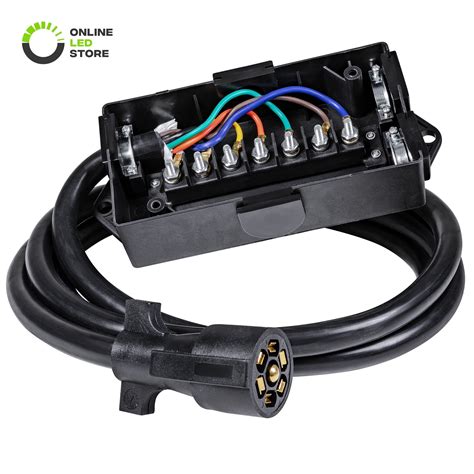 8 wire junction box for trailer|7 wire trailer terminal block.